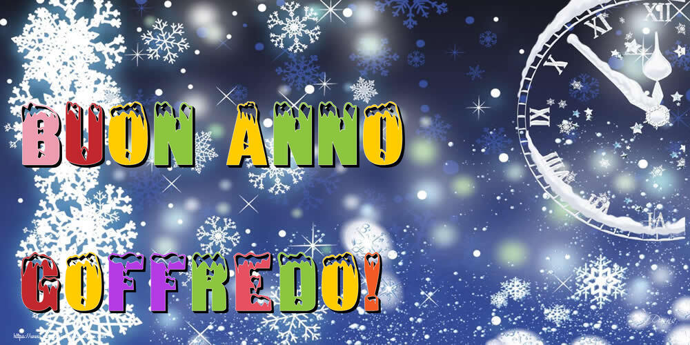 Cartoline di Buon Anno - Neve | Buon Anno Goffredo!
