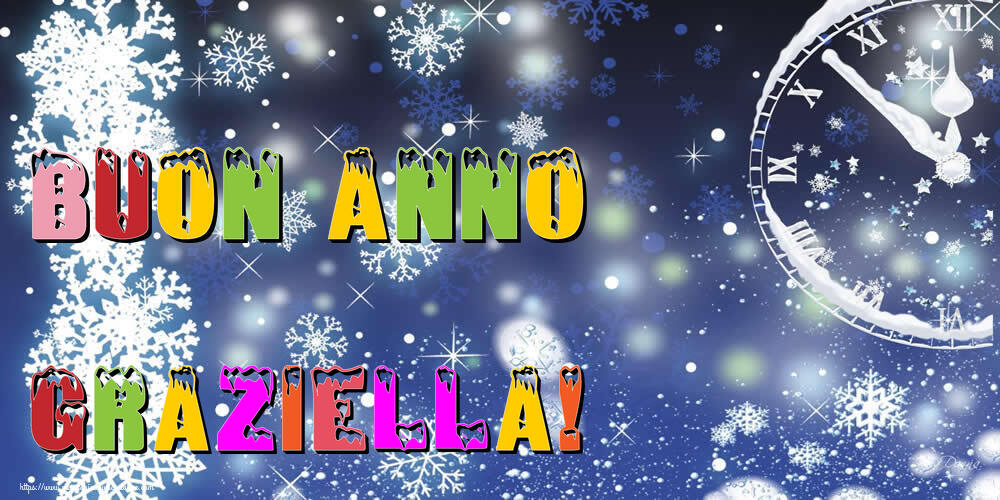 Cartoline di Buon Anno - Neve | Buon Anno Graziella!