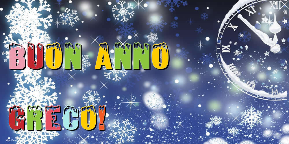 Cartoline di Buon Anno - Neve | Buon Anno Greco!