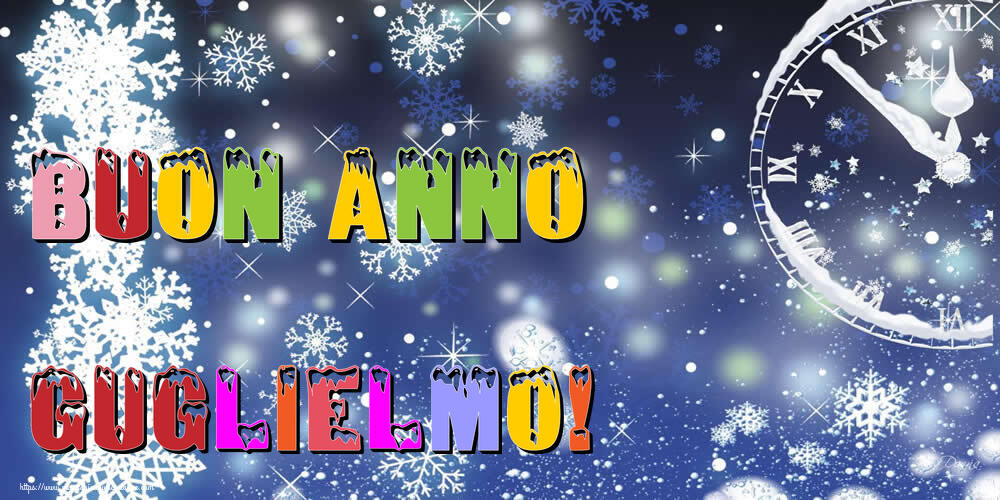 Cartoline di Buon Anno - Neve | Buon Anno Guglielmo!