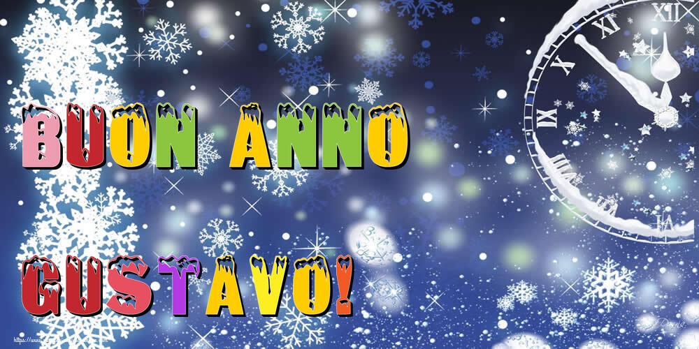  Cartoline di Buon Anno - Neve | Buon Anno Gustavo!