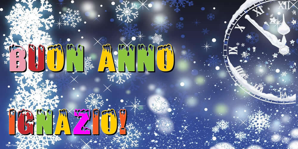 Cartoline di Buon Anno - Neve | Buon Anno Ignazio!