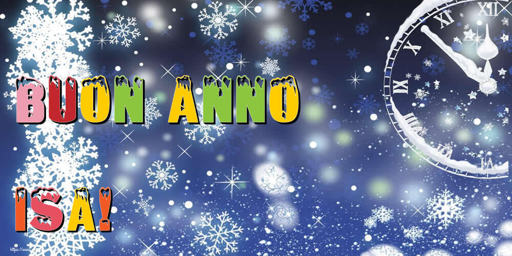 Cartoline di Buon Anno - Neve | Buon Anno Isa!