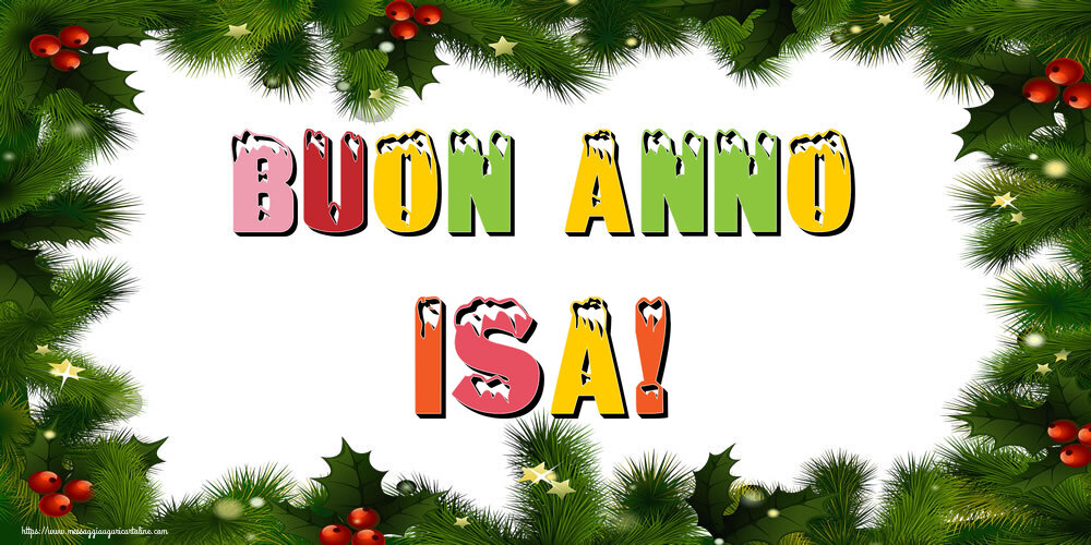 Cartoline di Buon Anno - Albero Di Natale & Palle Di Natale | Buon Anno Isa!
