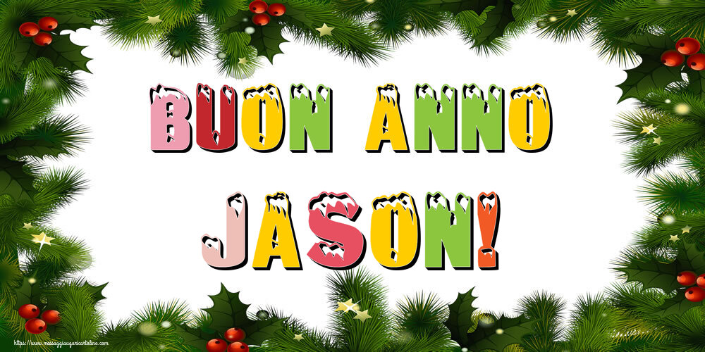 Cartoline di Buon Anno - Buon Anno Jason!