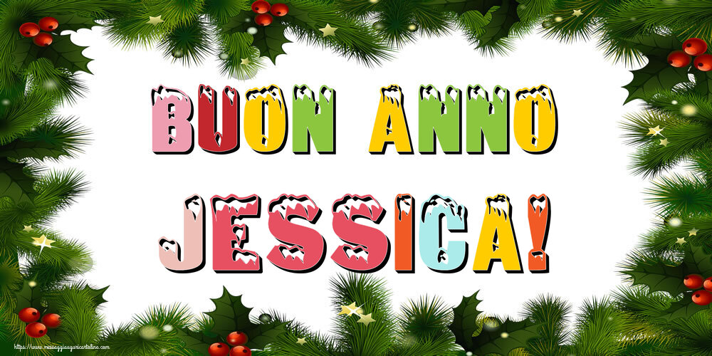 Cartoline di Buon Anno - Buon Anno Jessica!