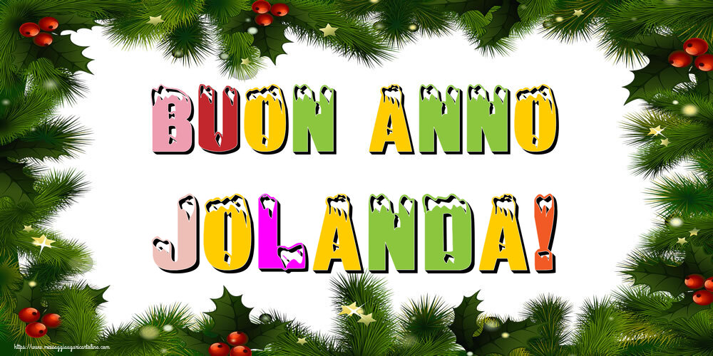 Cartoline di Buon Anno - Buon Anno Jolanda!