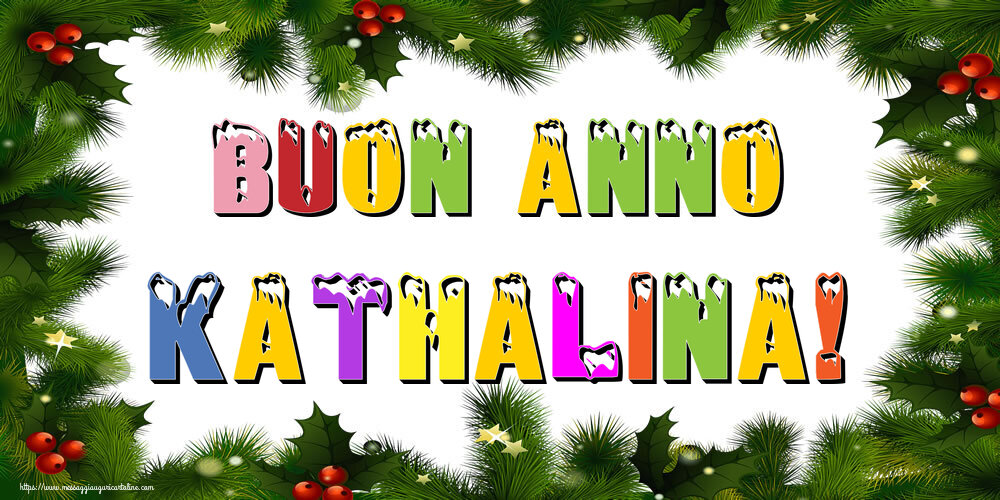 Cartoline di Buon Anno - Albero Di Natale & Palle Di Natale | Buon Anno Kathalina!