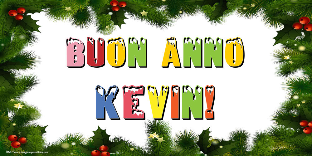 Cartoline di Buon Anno - Buon Anno Kevin!