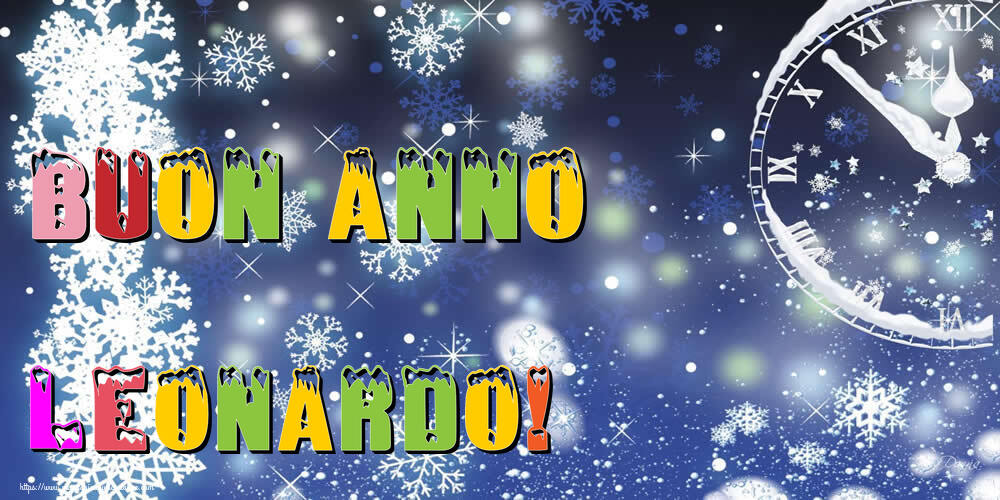 Cartoline di Buon Anno - Neve | Buon Anno Leonardo!