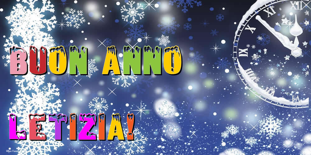 Cartoline di Buon Anno - Neve | Buon Anno Letizia!