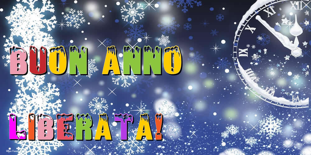 Cartoline di Buon Anno - Neve | Buon Anno Liberata!