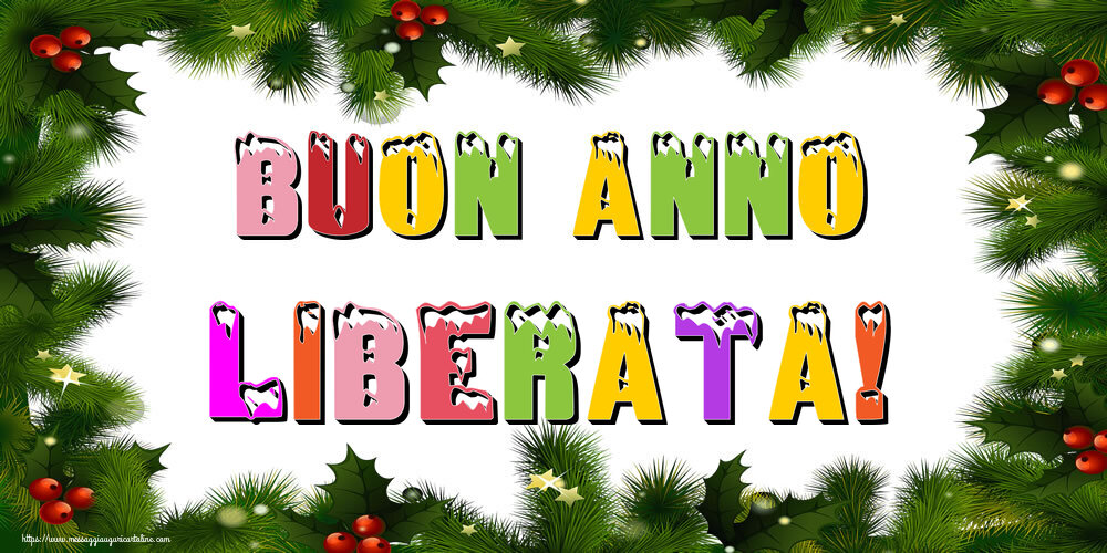 Cartoline di Buon Anno - Albero Di Natale & Palle Di Natale | Buon Anno Liberata!