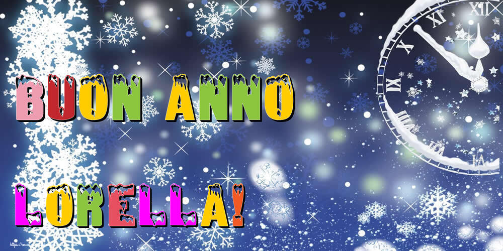 Cartoline di Buon Anno - Neve | Buon Anno Lorella!
