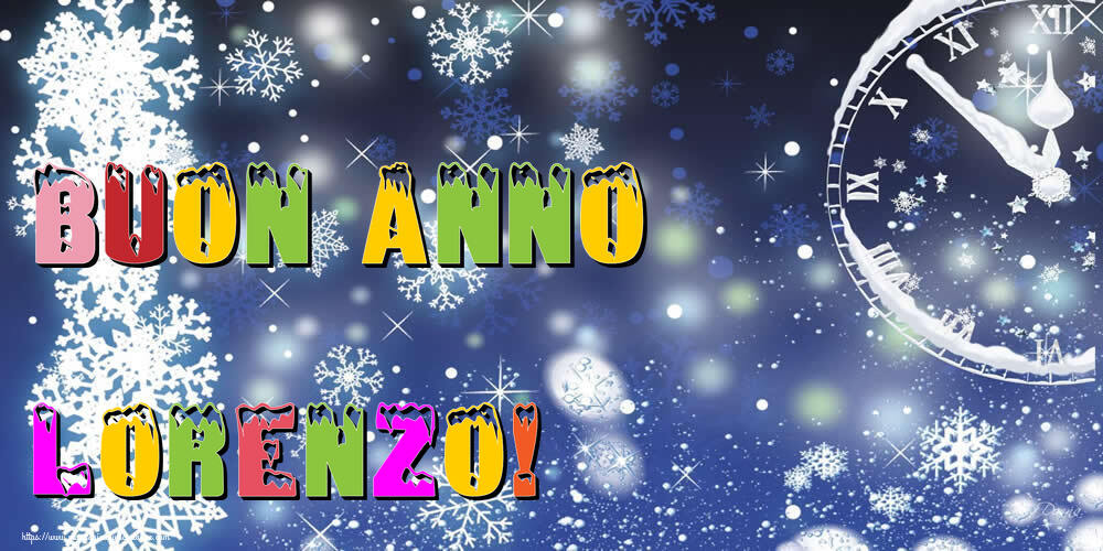 Cartoline di Buon Anno - Neve | Buon Anno Lorenzo!