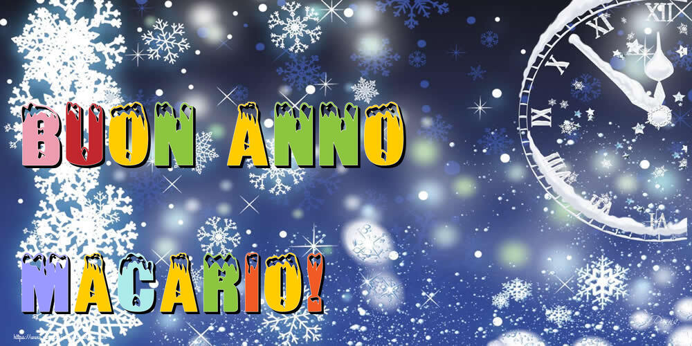 Cartoline di Buon Anno - Neve | Buon Anno Macario!