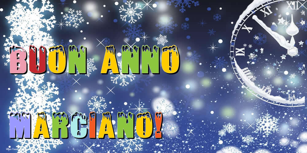 Cartoline di Buon Anno - Buon Anno Marciano!