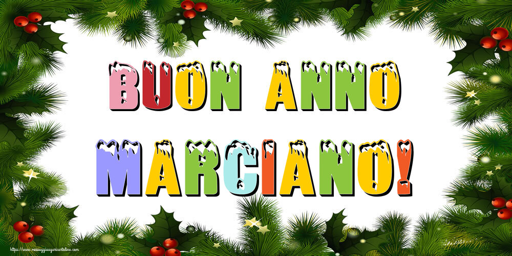 Cartoline di Buon Anno - Albero Di Natale & Palle Di Natale | Buon Anno Marciano!