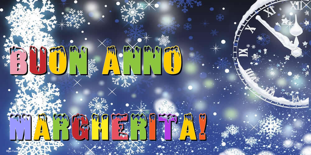 Cartoline di Buon Anno - Neve | Buon Anno Margherita!