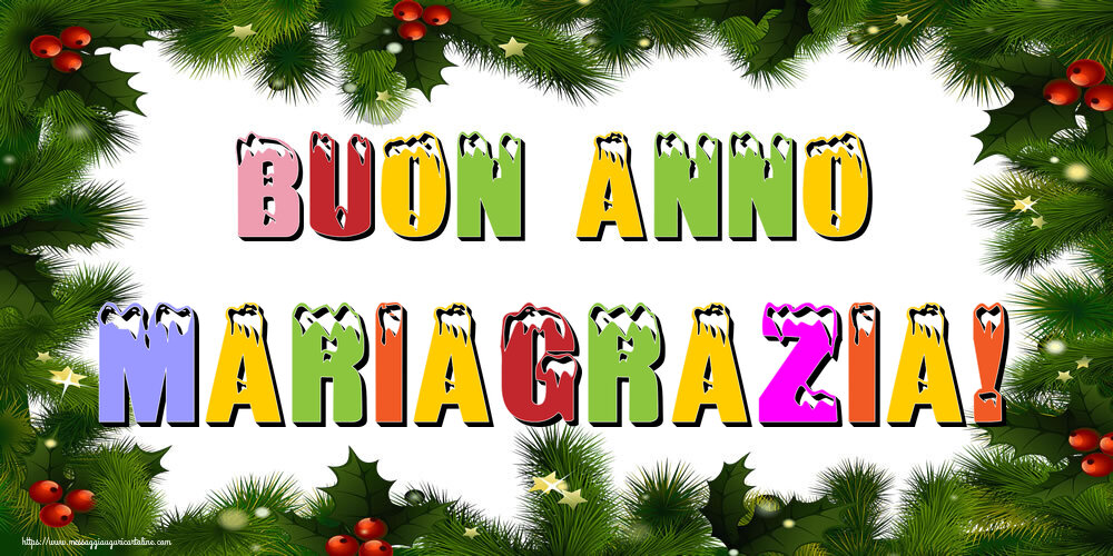 Cartoline di Buon Anno - Albero Di Natale & Palle Di Natale | Buon Anno Mariagrazia!