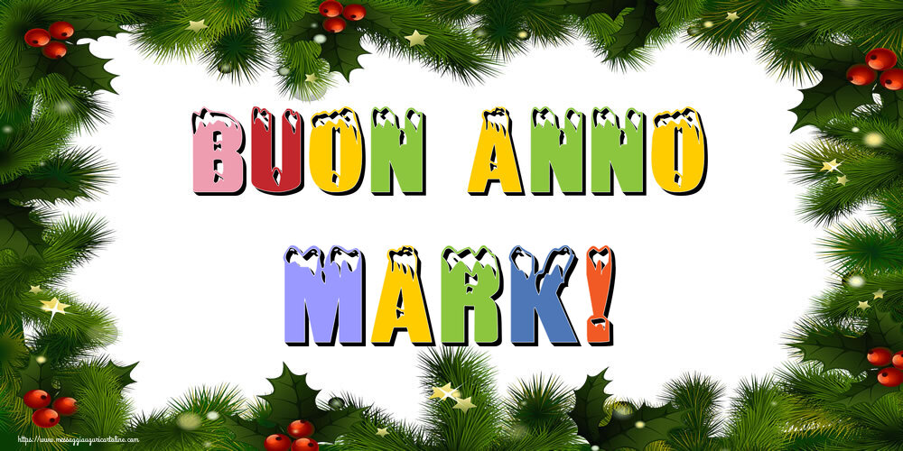 Cartoline di Buon Anno - Buon Anno Mark!