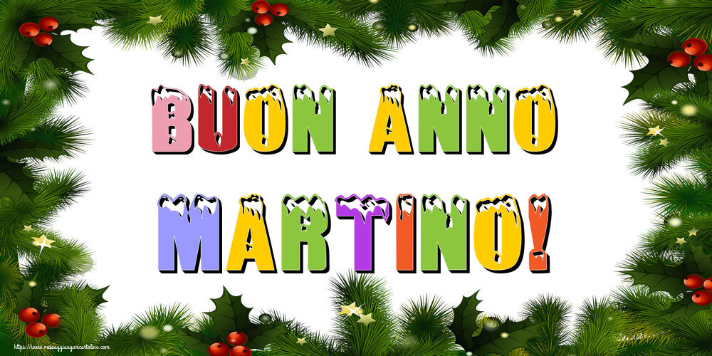  Cartoline di Buon Anno - Albero Di Natale & Palle Di Natale | Buon Anno Martino!
