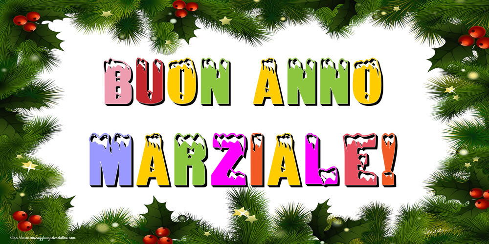 Cartoline di Buon Anno - Albero Di Natale & Palle Di Natale | Buon Anno Marziale!