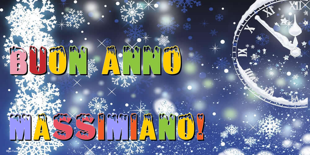 Cartoline di Buon Anno - Neve | Buon Anno Massimiano!