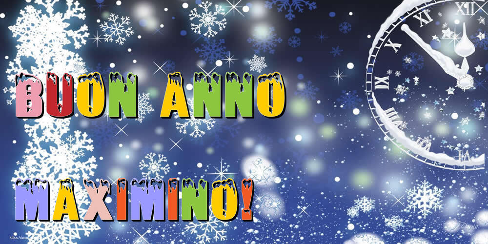 Cartoline di Buon Anno - Neve | Buon Anno Maximino!