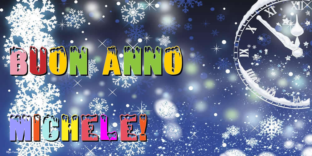 Cartoline di Buon Anno - Neve | Buon Anno Michele!
