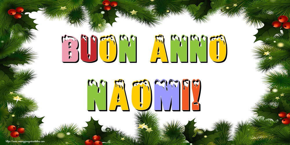 Cartoline di Buon Anno - Buon Anno Naomi!