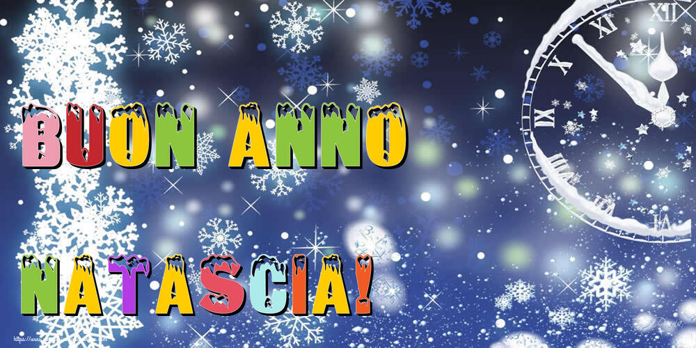 Cartoline di Buon Anno - Neve | Buon Anno Natascia!