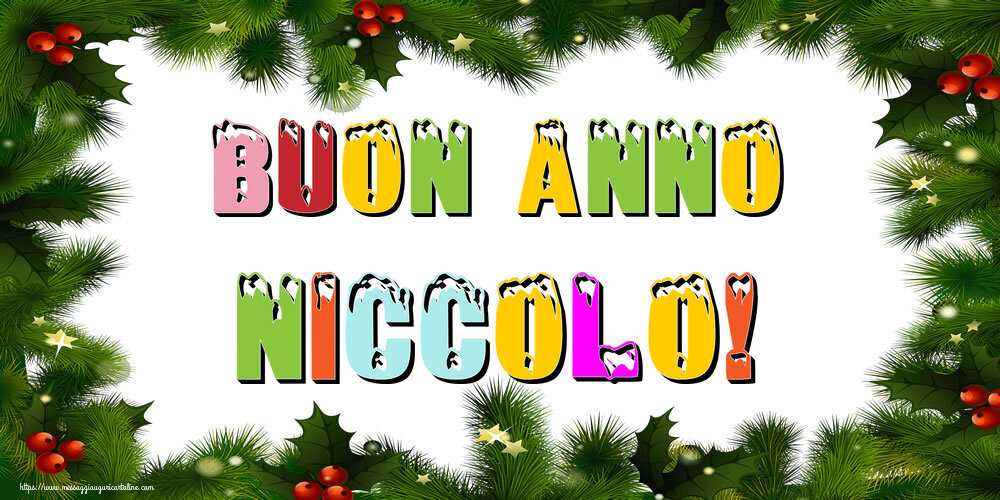 Cartoline di Buon Anno - Buon Anno Niccolo!