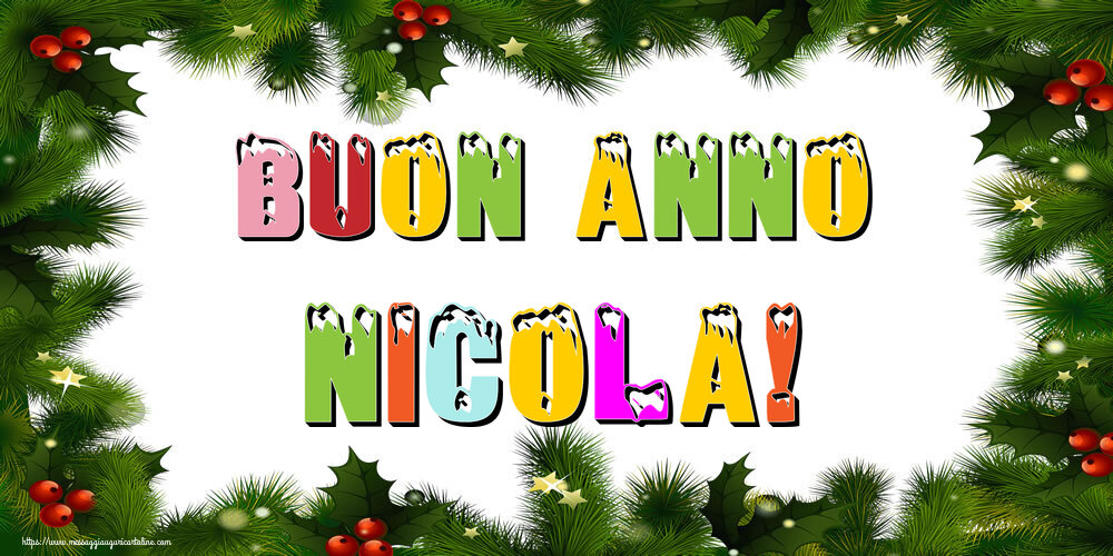 Cartoline di Buon Anno - Buon Anno Nicola!