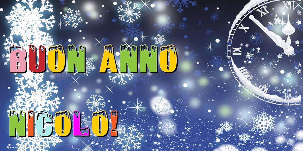 Cartoline di Buon Anno - Neve | Buon Anno Nicolo!