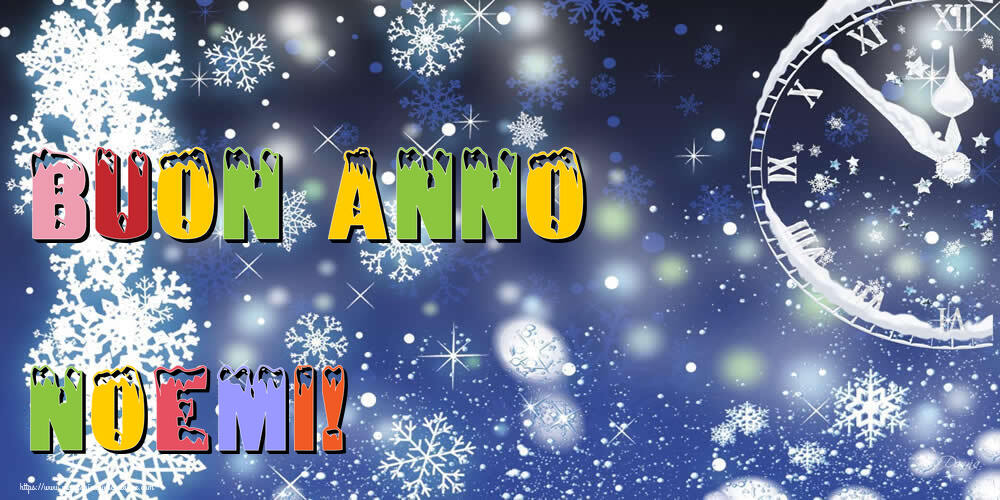 Cartoline di Buon Anno - Neve | Buon Anno Noemi!