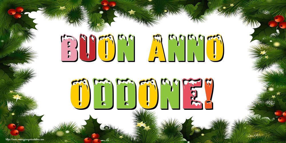 Cartoline di Buon Anno - Buon Anno Oddone!