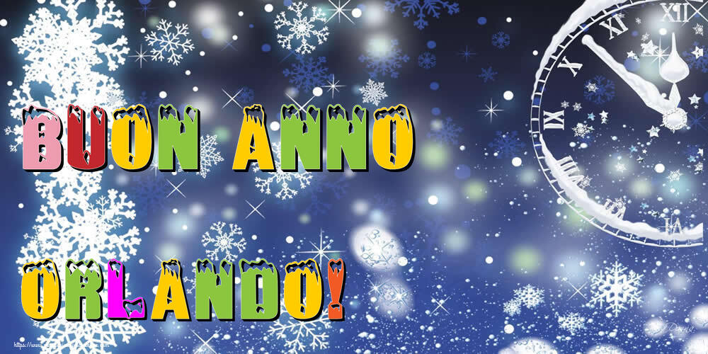 Cartoline di Buon Anno - Neve | Buon Anno Orlando!