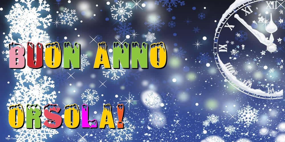 Cartoline di Buon Anno - Neve | Buon Anno Orsola!