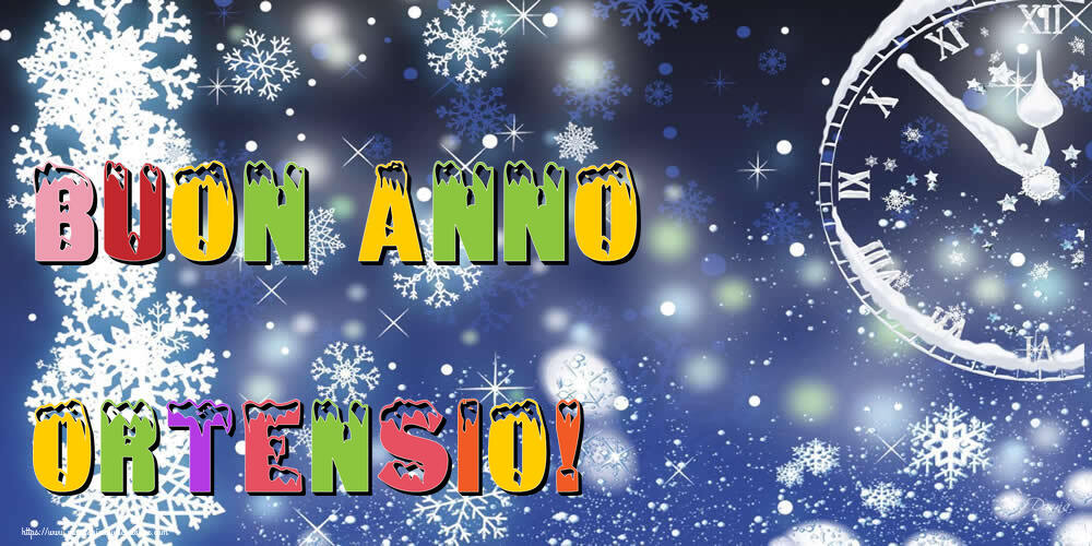 Cartoline di Buon Anno - Neve | Buon Anno Ortensio!