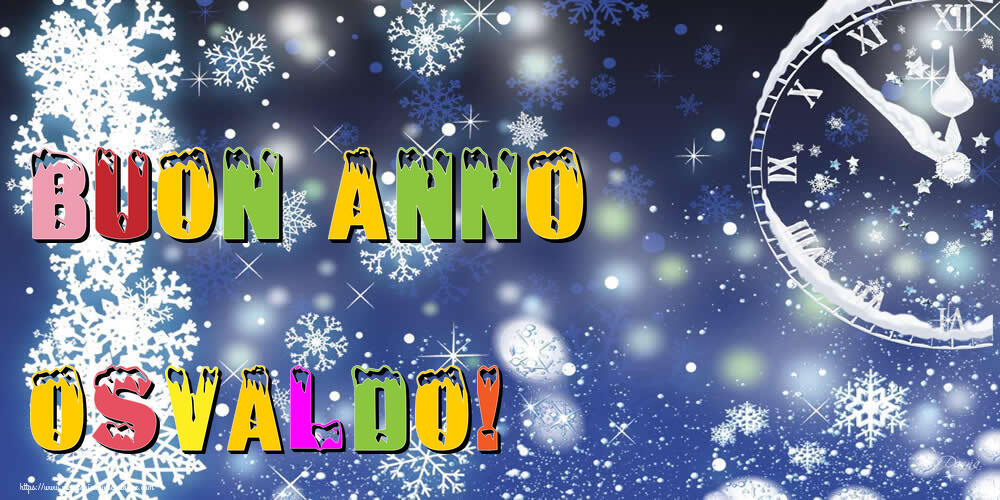 Cartoline di Buon Anno - Neve | Buon Anno Osvaldo!