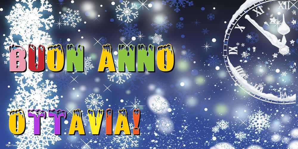 Cartoline di Buon Anno - Neve | Buon Anno Ottavia!