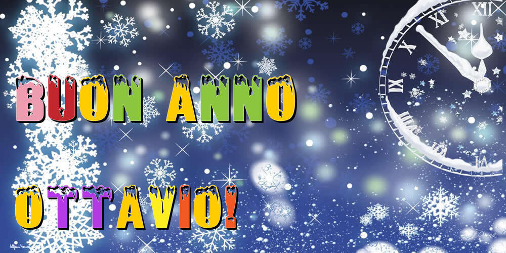 Cartoline di Buon Anno - Buon Anno Ottavio!