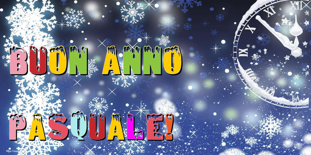 Cartoline di Buon Anno - Neve | Buon Anno Pasquale!