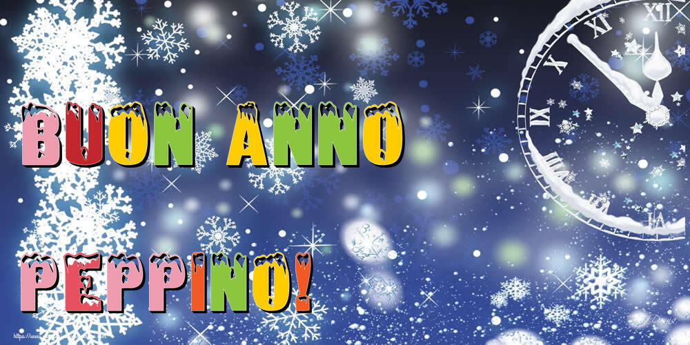 Cartoline di Buon Anno - Neve | Buon Anno Peppino!