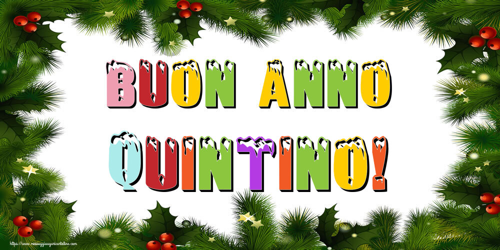 Cartoline di Buon Anno - Albero Di Natale & Palle Di Natale | Buon Anno Quintino!