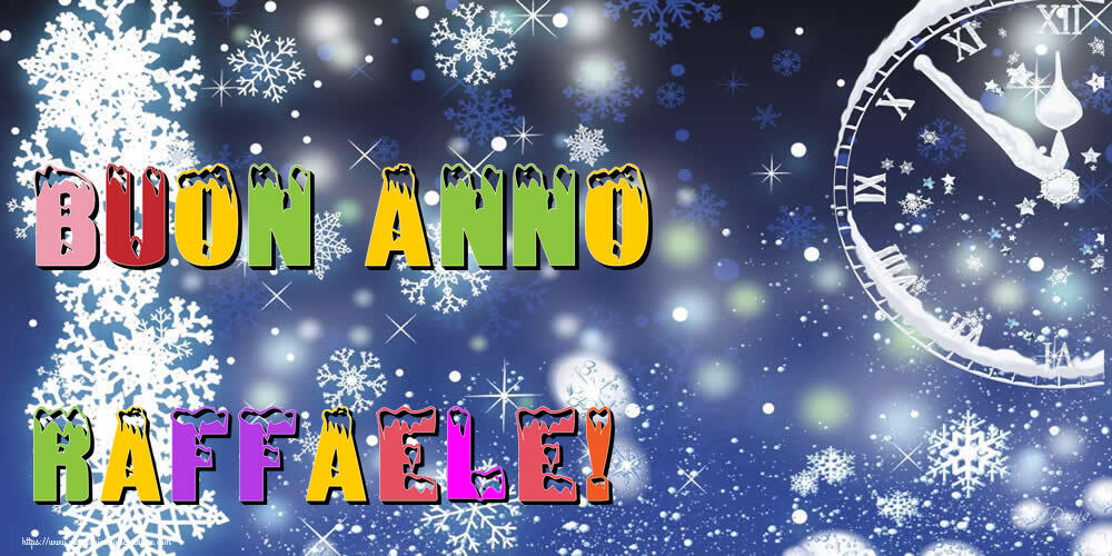 Cartoline di Buon Anno - Neve | Buon Anno Raffaele!