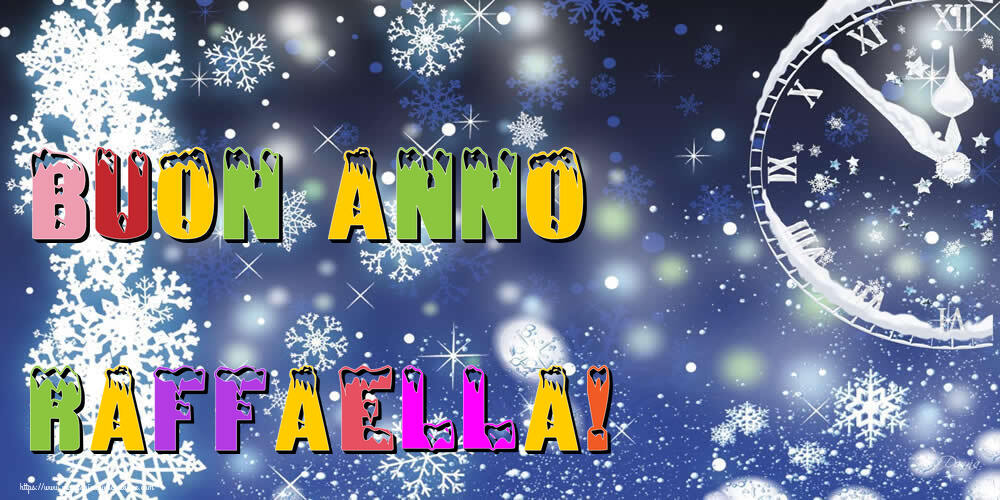 Cartoline di Buon Anno - Neve | Buon Anno Raffaella!