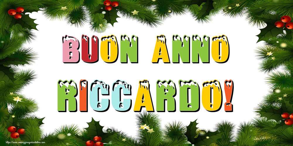  Cartoline di Buon Anno - Albero Di Natale & Palle Di Natale | Buon Anno Riccardo!