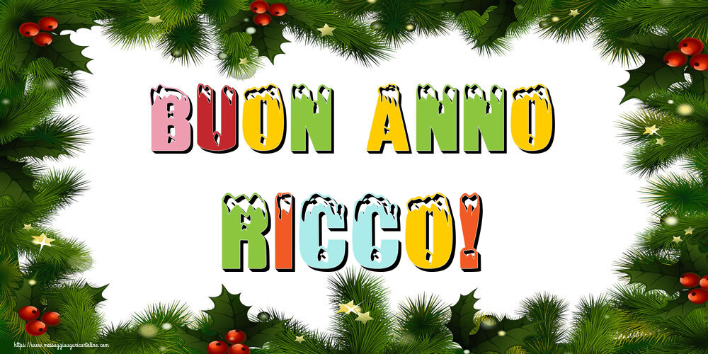 Cartoline di Buon Anno - Albero Di Natale & Palle Di Natale | Buon Anno Ricco!